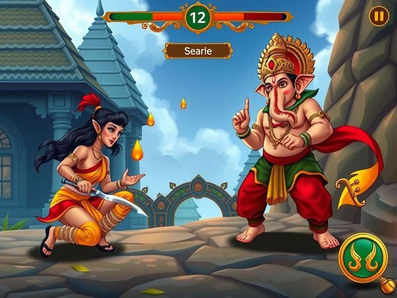 Sacred Journey Of Ganesha combat scene
